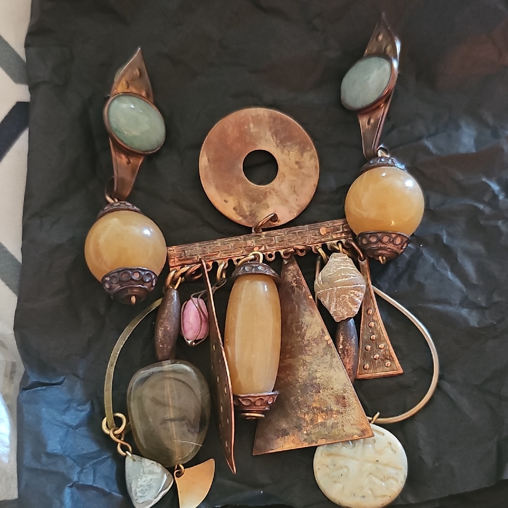 Kate Hines Brooch & Earrings